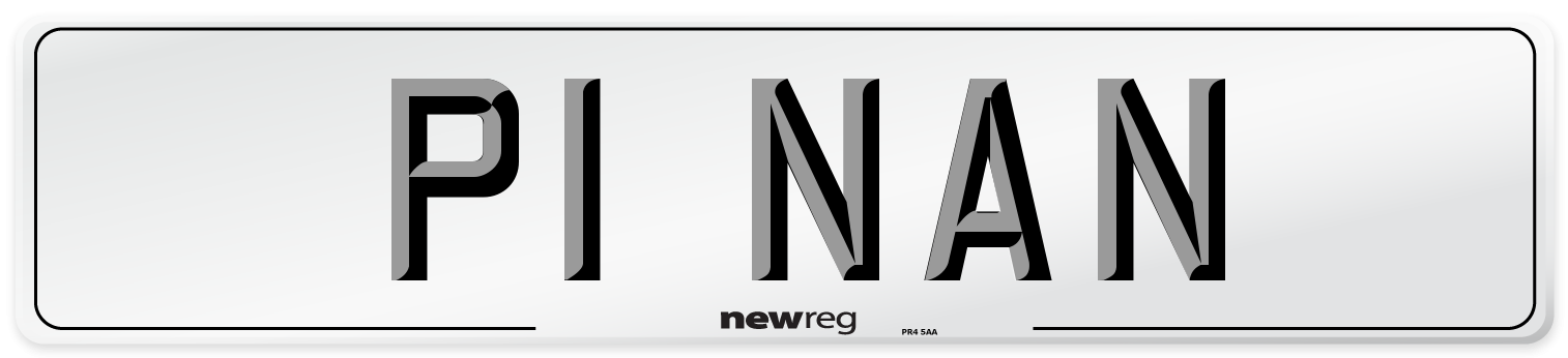 P1 NAN Number Plate from New Reg